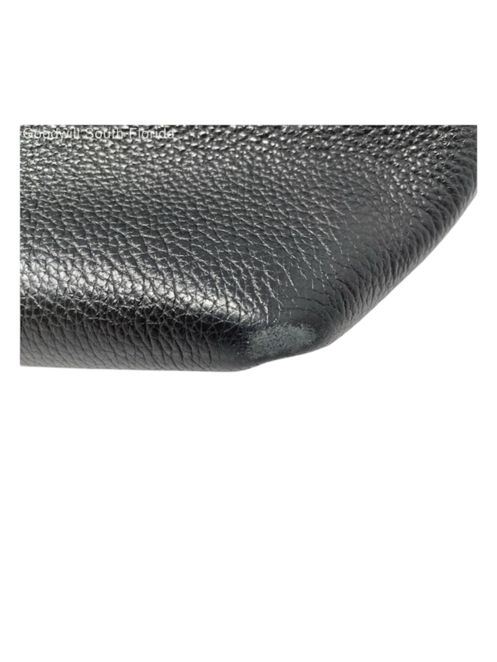 Jimmy Choo Black Pebbled Leather Tote with Branded Charm - Picture 3 of 7